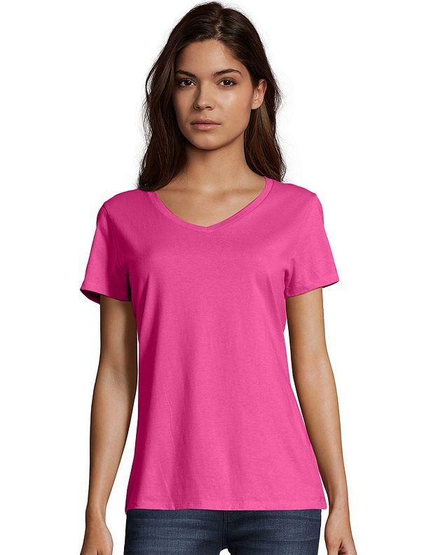 Hanes Women's Nano-T® V-Neck T-Shirt Hanes Women's Nano-T® V-Neck T-Shirt