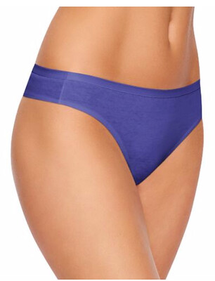 Hanes Women's Cotton Thong Panties 6- Pack Hanes Women's Cotton Thong Panties 6- Pack
