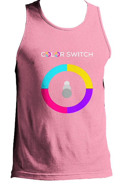 Keach Adult Color Switch Tank Top, Available Color: Pink, Available Size: S
