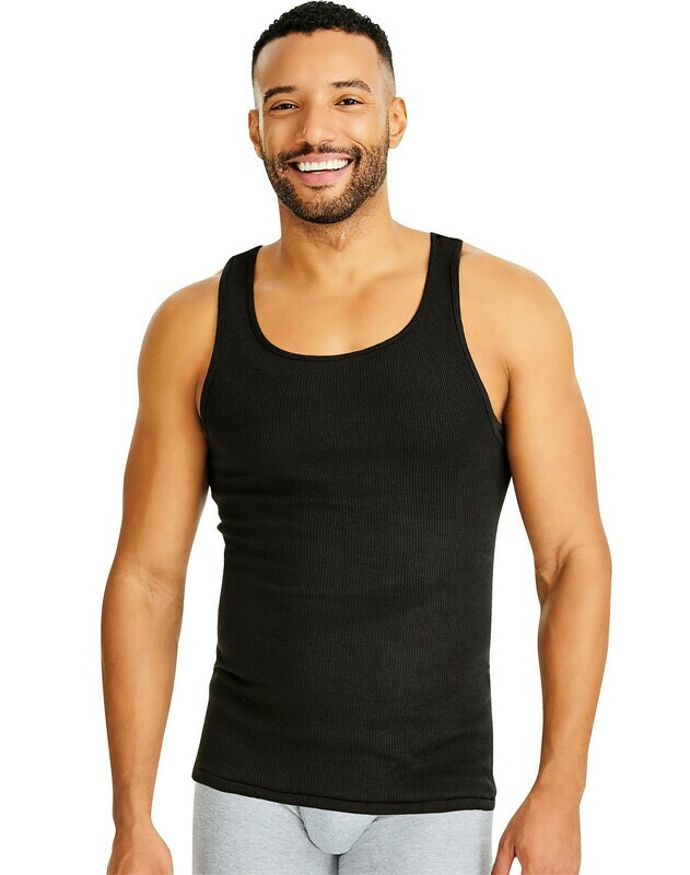 Hanes Ultimate™ Men&#39;s ComfortSoft® Dyed Tank Undershirt 4-Pack