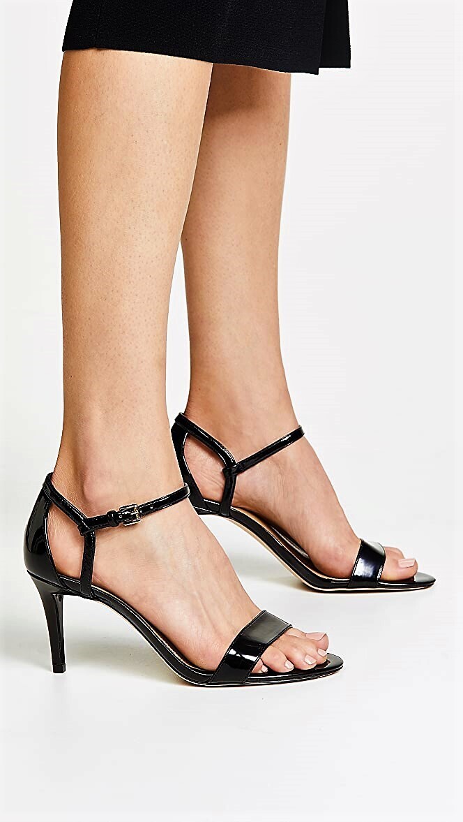MICHAEL Michael Kors Ankle Strap Simone Mid-Heel Dress Sandals