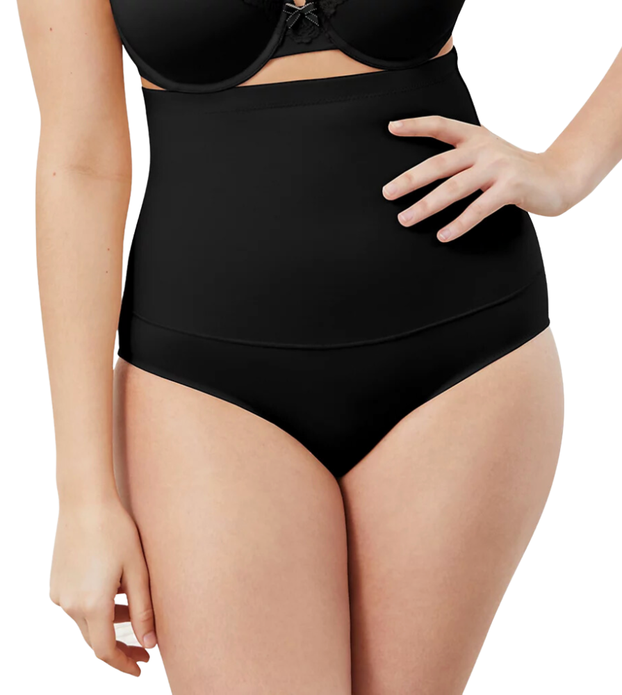 Maidenform Women&#39;s Fat Free Dressing® Hi-Waist Control Briefs, Available Color: Black