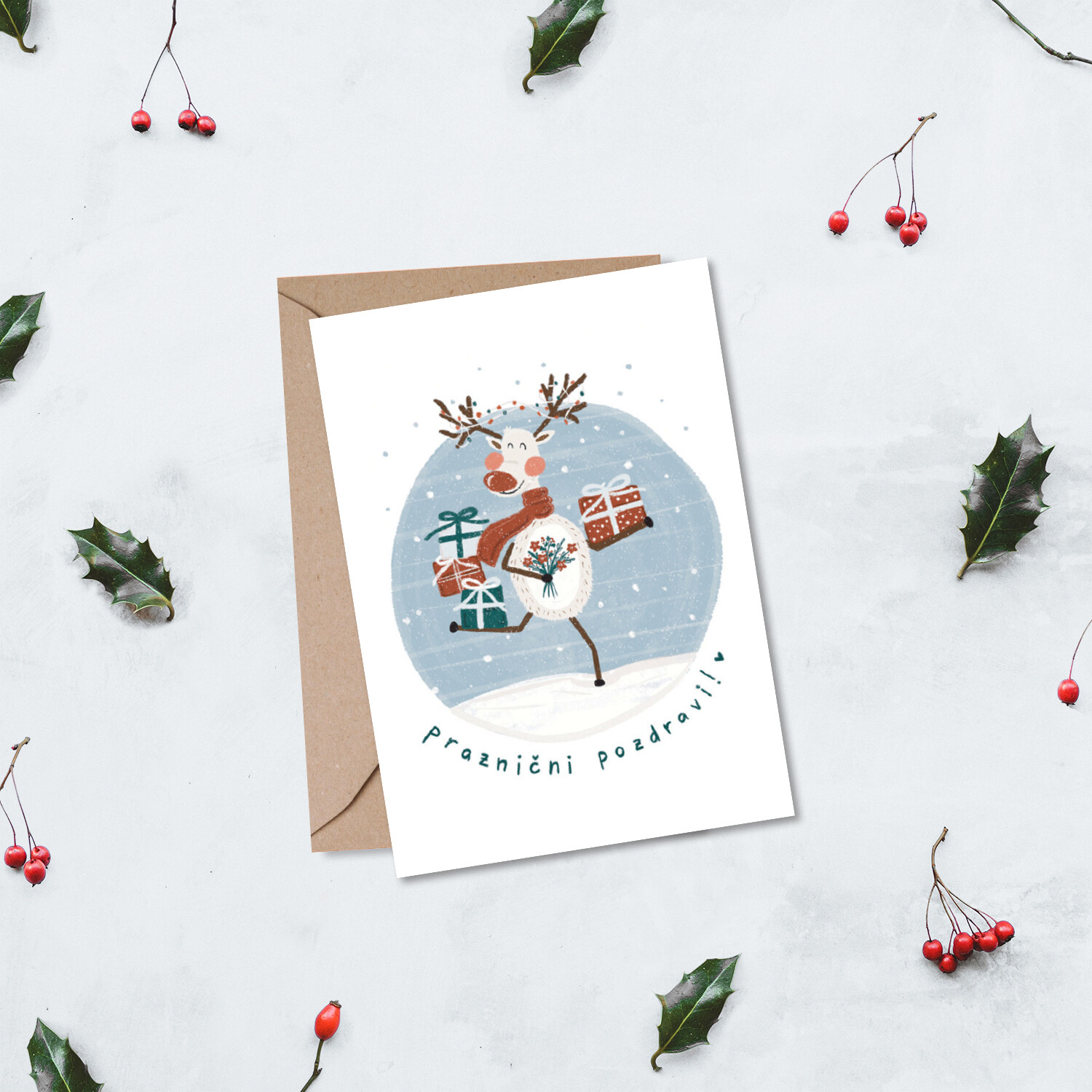 kartica ' Praznični pozdravi '