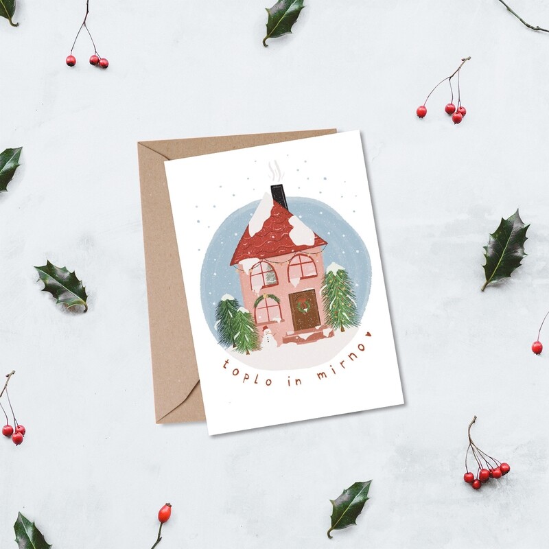 kartica ' Toplo in mirno '