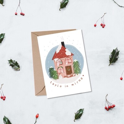 kartica ' Toplo in mirno '