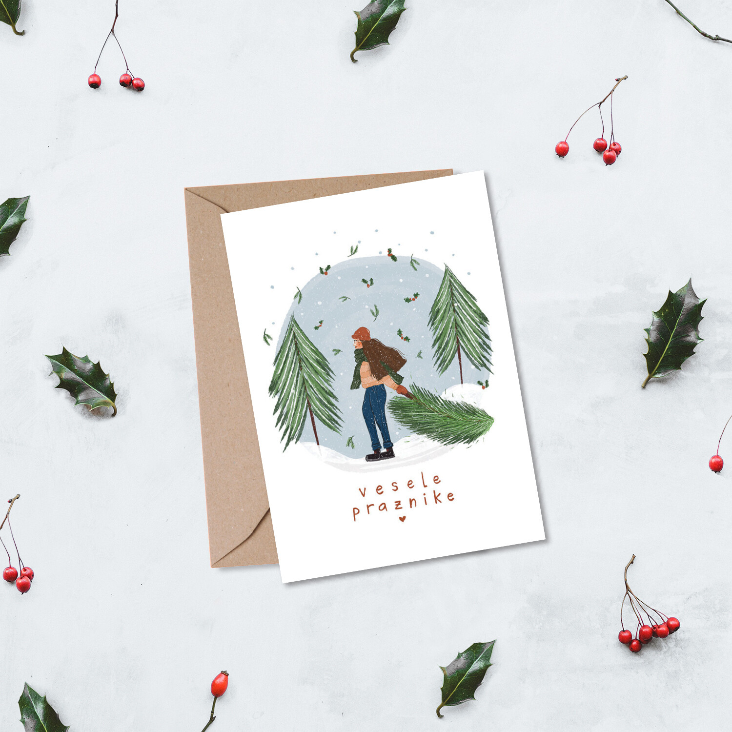 kartica ' Vesele praznike '