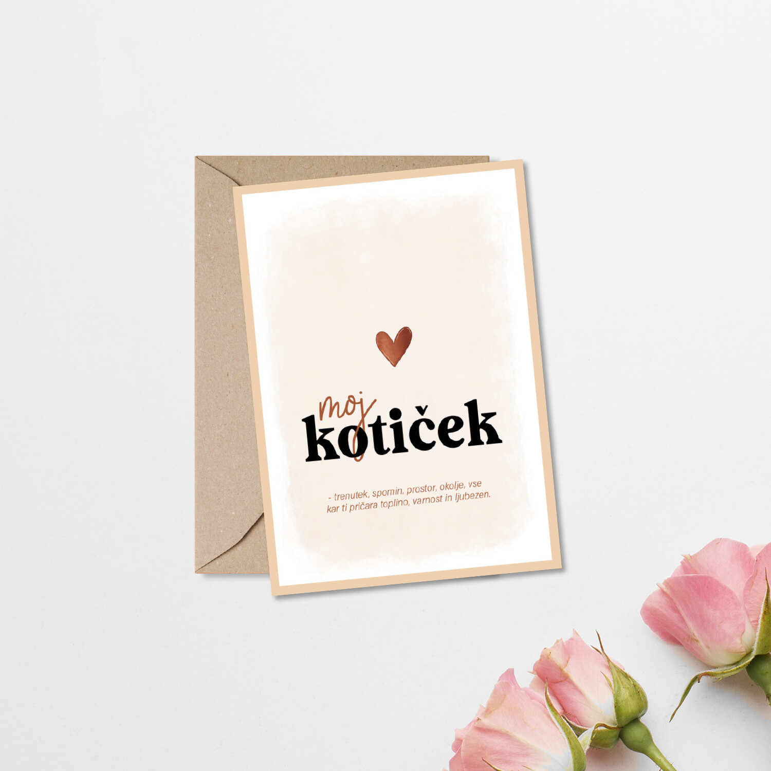 kartica ' Moj kotiček '