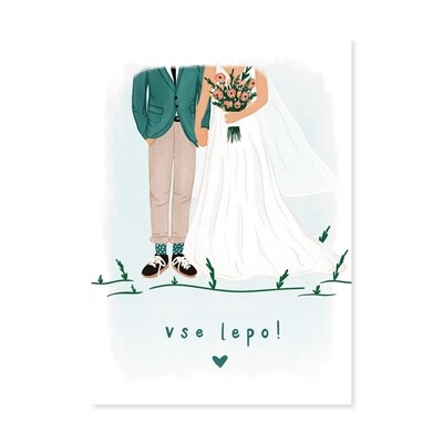 kartica ' vse lepo '