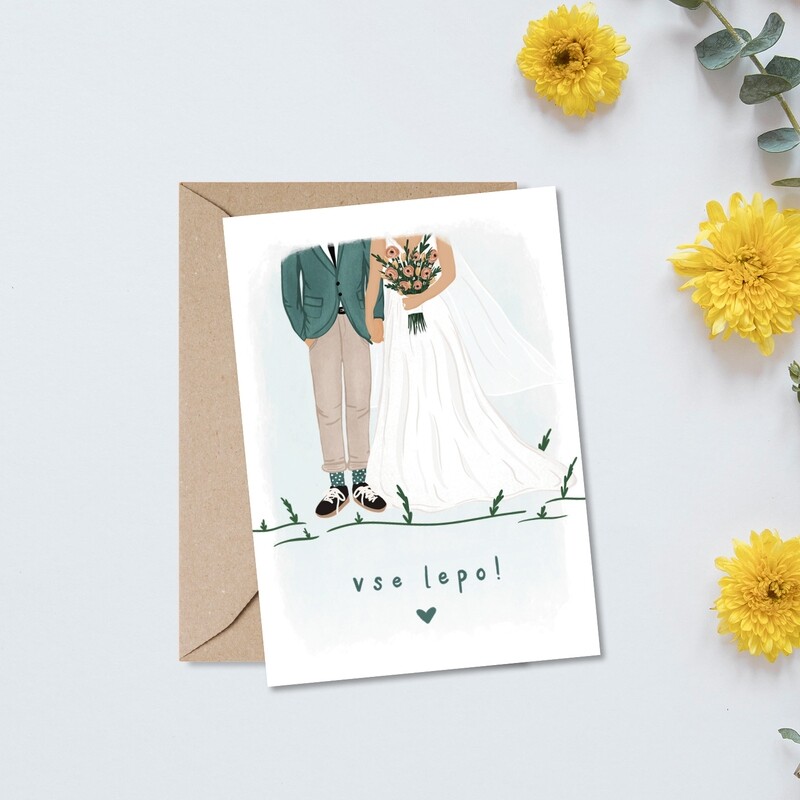 kartica ' vse lepo '