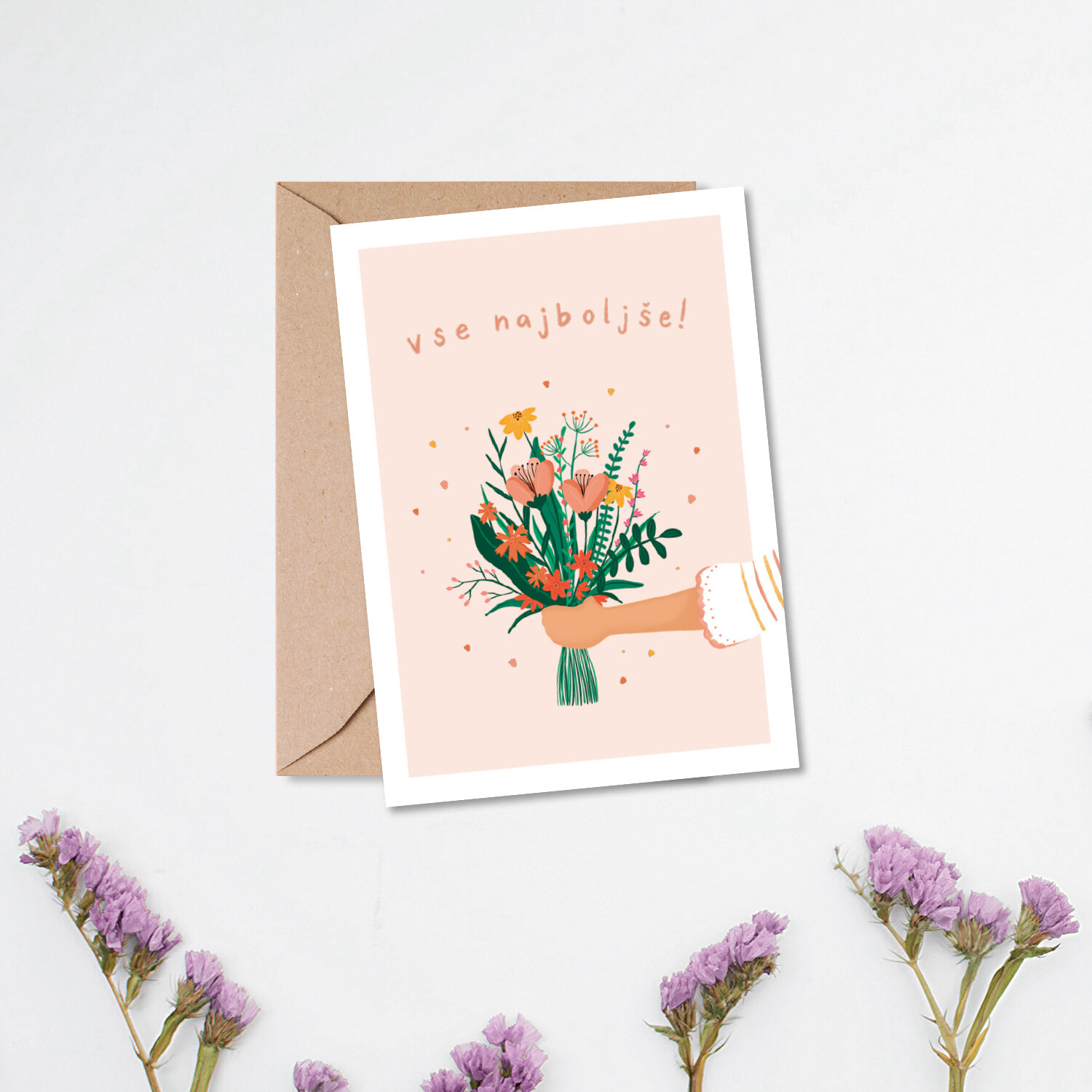 kartica ' vse najboljše '