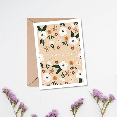 kartica ' hvala ti '