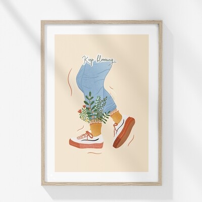 Grafika ' keep blooming '