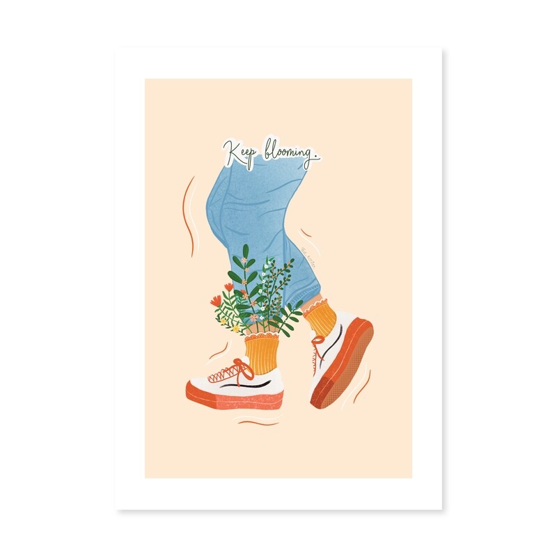 Grafika ' keep blooming '