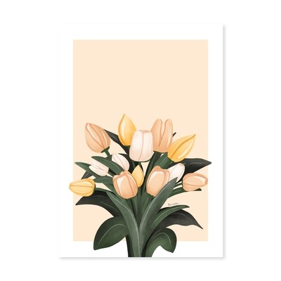 Grafika ' šopek tulipanov '