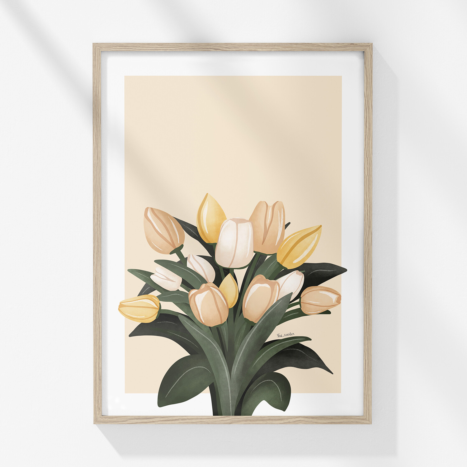 Grafika ' šopek tulipanov '