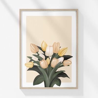 Grafika ' šopek tulipanov '