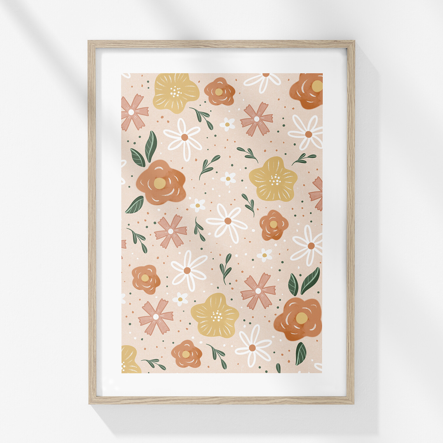 Grafika vzorčki ' roza rožce '