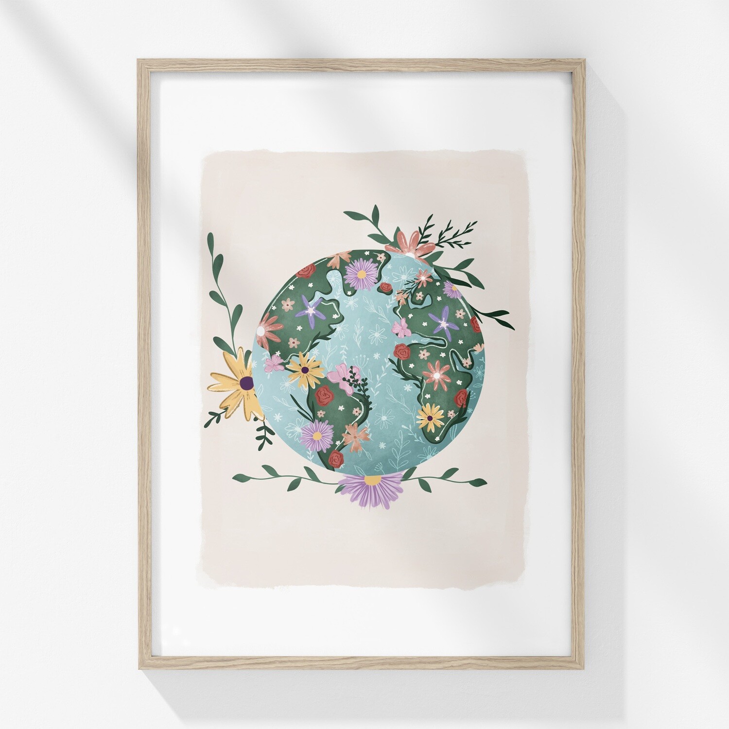 Grafika ' planet v rožcah '