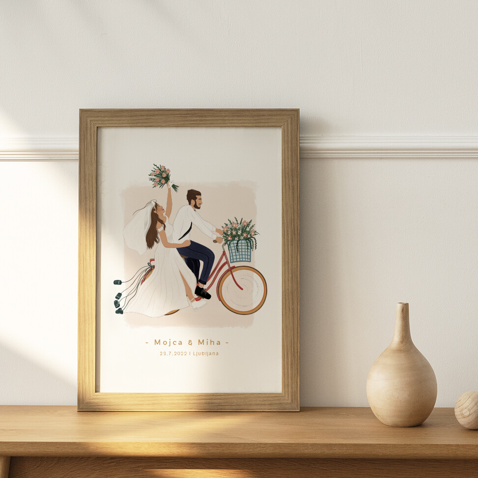 Poročna personalizirana grafika