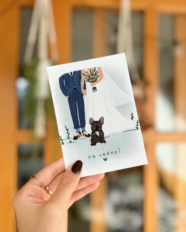 Personalizirana kartica ' poročna '