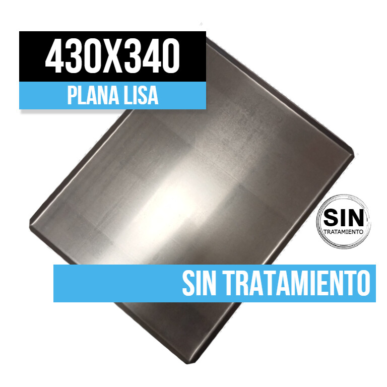 Bandeja Plana Lisa Sin Tratamiento 430x340