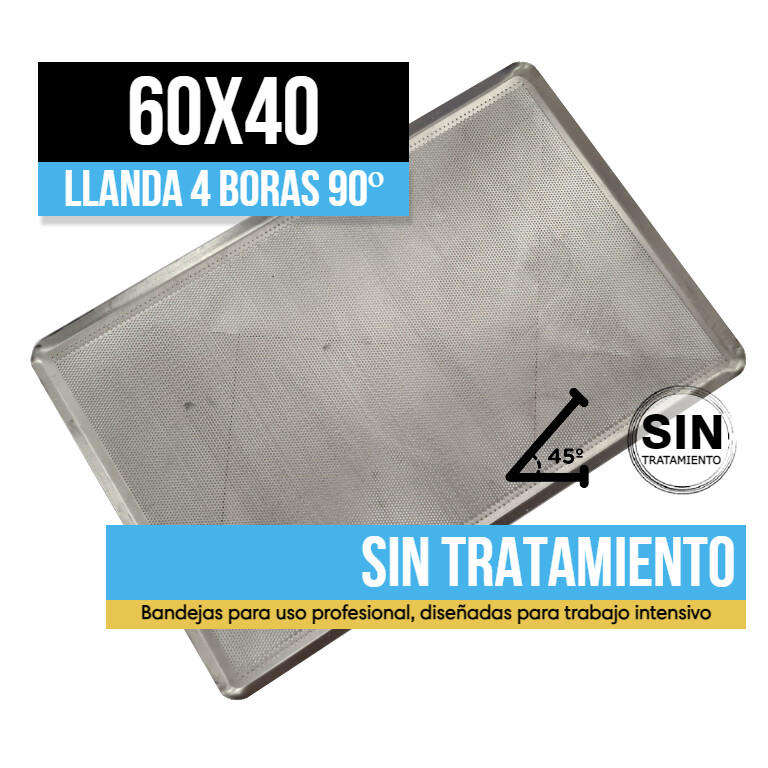 Bandeja Llanda 4Boras 45º Perforada 60x40