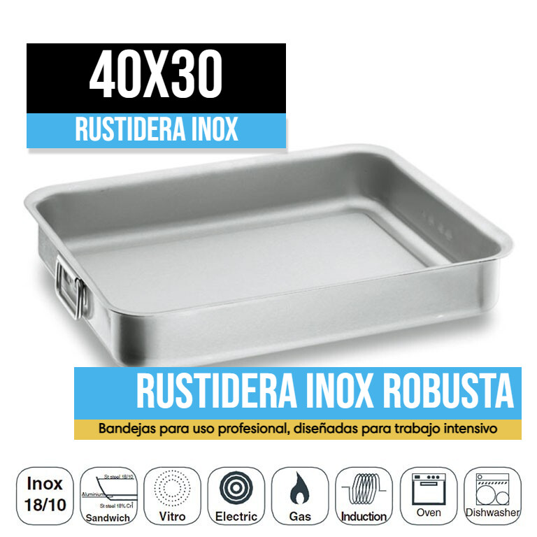 Rustidera INOX Robusta Asa Abatible 40x30