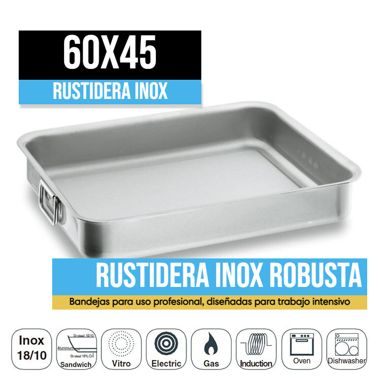 Rustidera INOX Robusta Asa Abatible 60x45