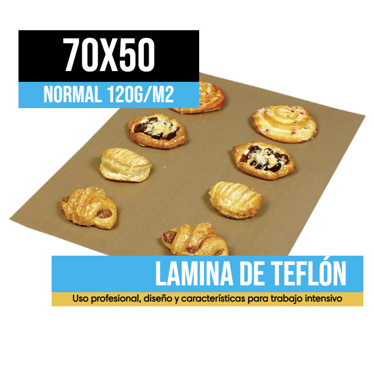 Hoja de Hornear Teflonada 120g/m2 70x50