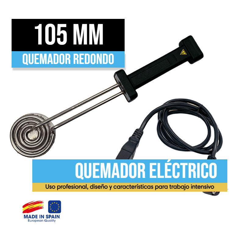 Quemador Profesional Eléctrico Redondo 105mm