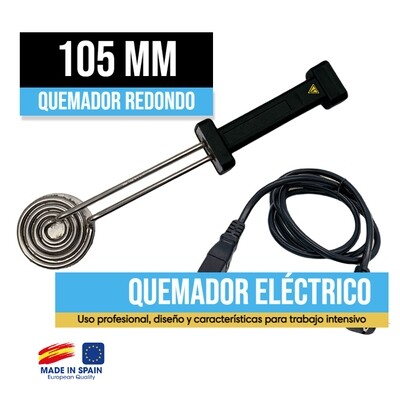 Quemador Profesional Eléctrico Redondo 105mm