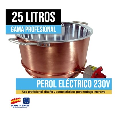 Perol eléctrico 25 Litros Trifásico 230V