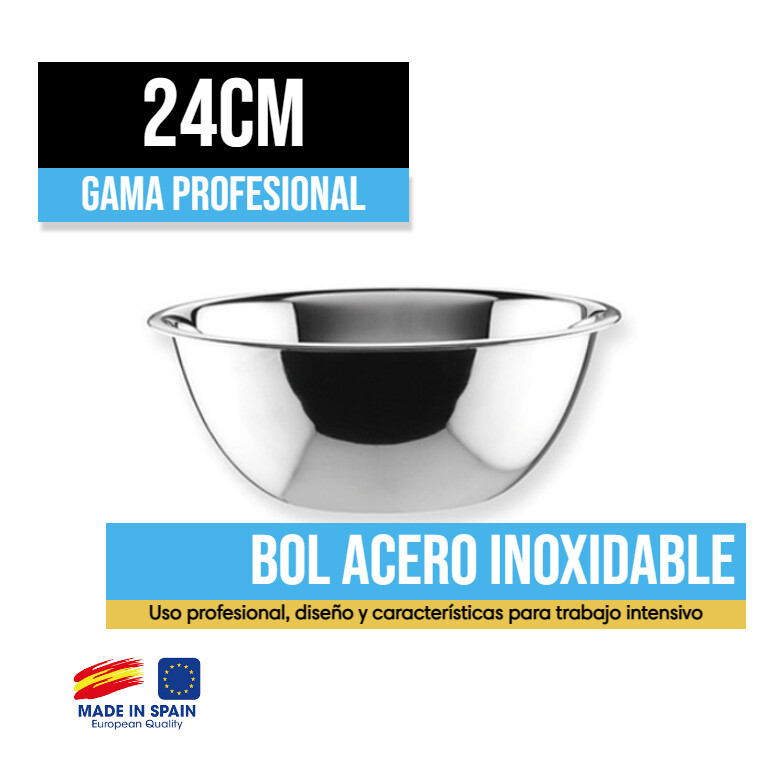 Bol de Acero Inoxidable 24cm