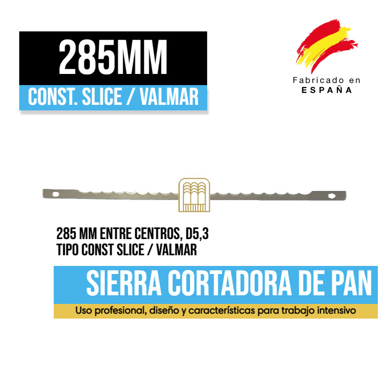 Sierra Cortadora Pan Const. Slice, Valmar 285mm