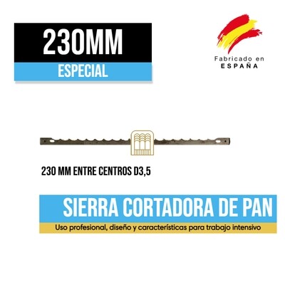 Sierra Cortadora Pan Especial 230mm Sierra Cortadora Pan Especial 230mm