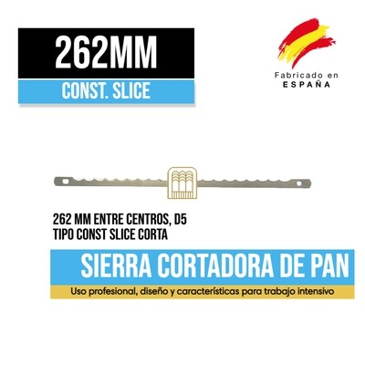 Sierra Cortadora Pan Const. Slice 262mm