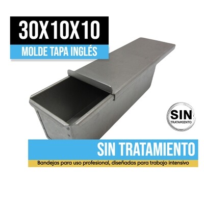 Molde con tapa Inglés 30X10X10 Acero grueso Molde con tapa Inglés 30X10X10 Acero grueso