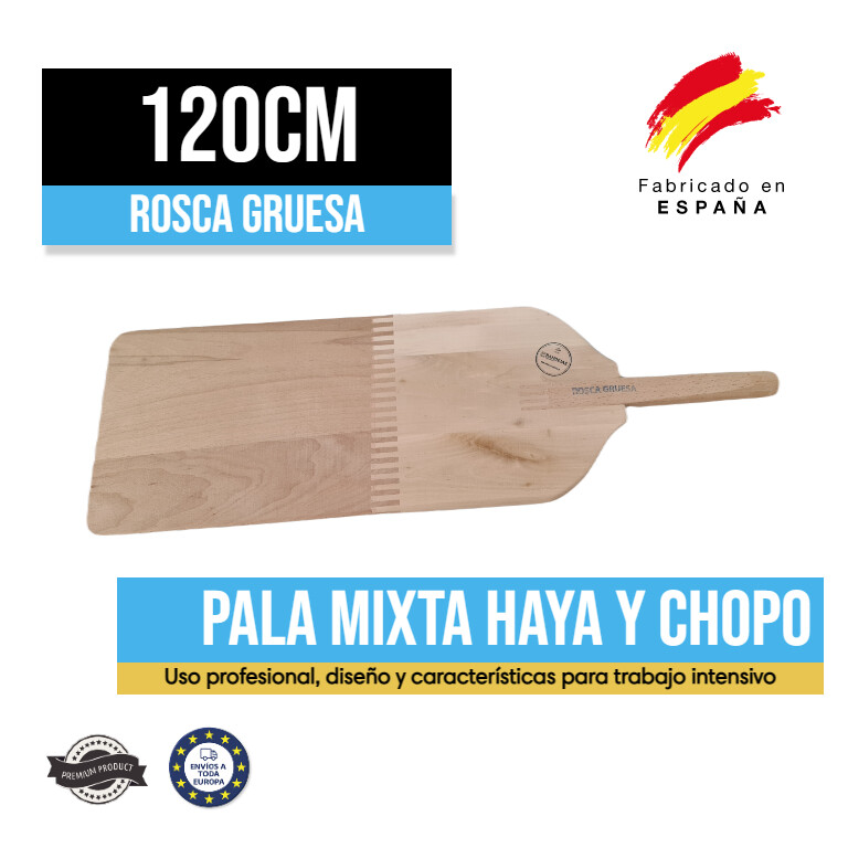 Pala de Horno Panadero Mixta 120CM