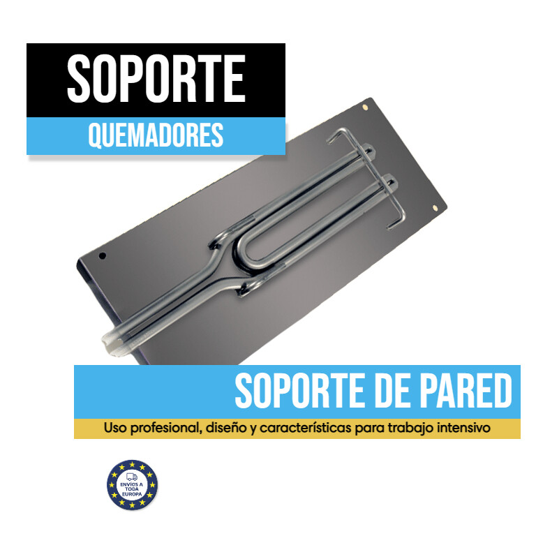 Soporte de pared INOX para quemador Universal