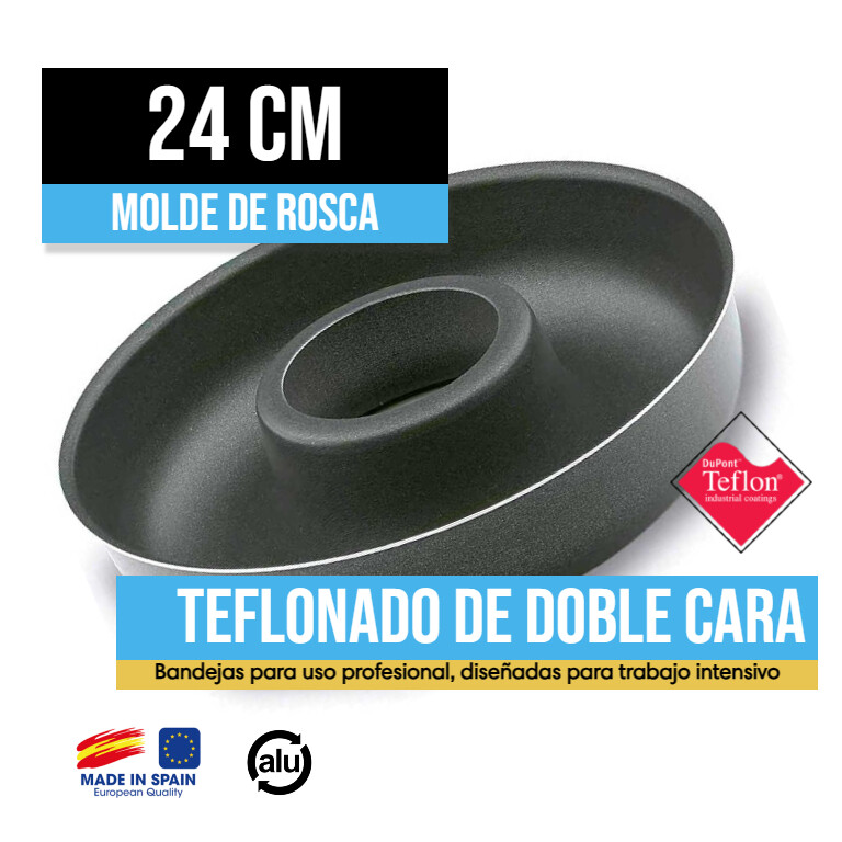 Molde Rosca 24Cm Antiadherente Teflonado