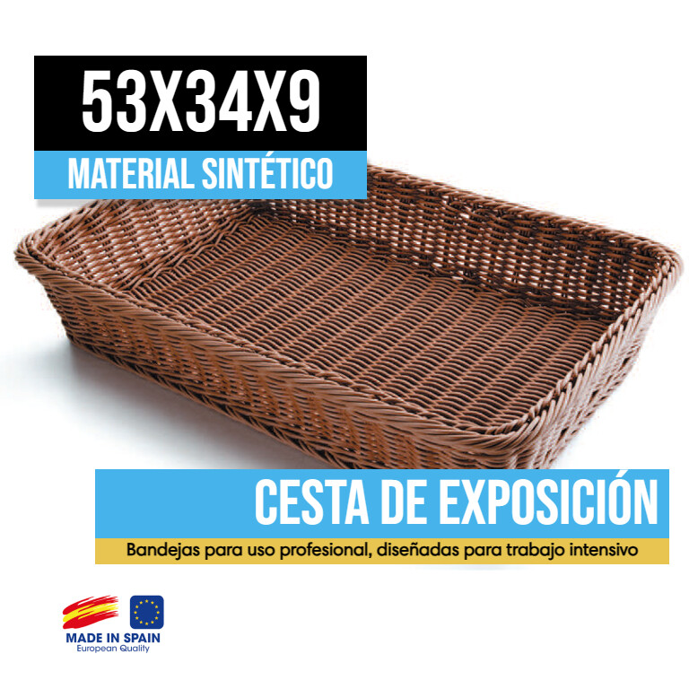 Cesta de pan Cuadrada 53x34 Oscura