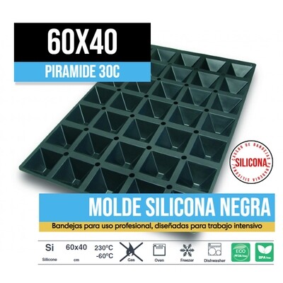 Molde de Silicona 60x40 Piramide 30C Molde de Silicona 60x40 Piramide 30C