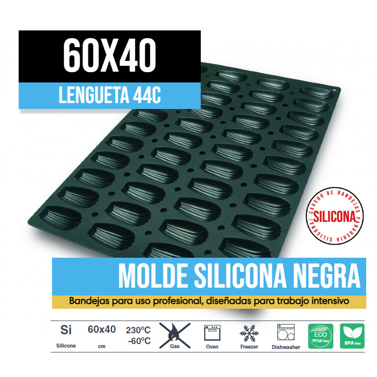 Molde de Silicona 60x40 Lengueta 44C