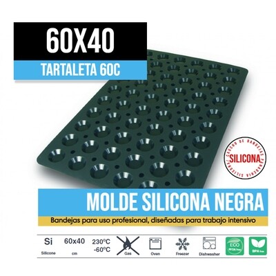 Molde de Silicona 60x40 Tartaleta 60C Molde de Silicona 60x40 Tartaleta 60C