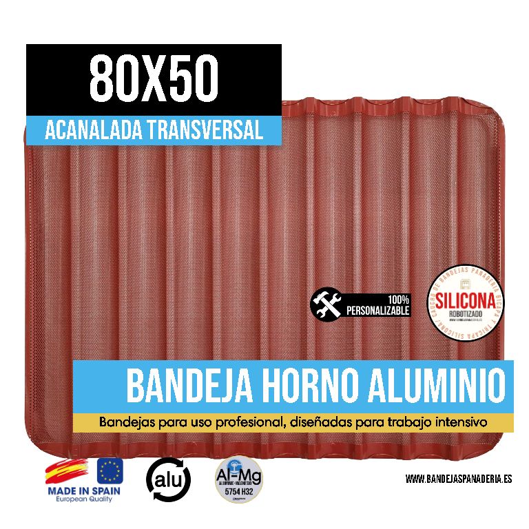 Acanalada Transversal con Silicona/Caucho 80x50