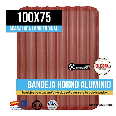 Acanalada Longitudinal con Silicona/Caucho 100x75