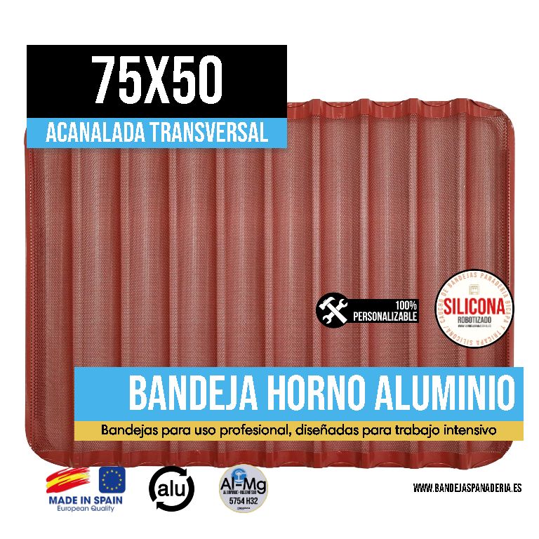 Acanalada Transversal con Silicona/Caucho 75x50