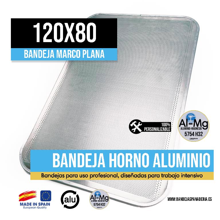 Bandeja Marco de Aluminio 120x80