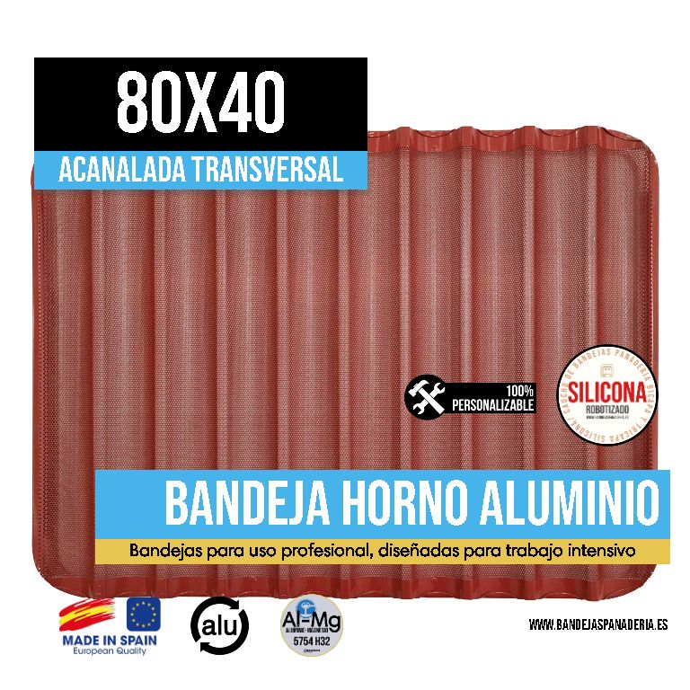 Acanalada Transversal con Silicona/Caucho 80x40