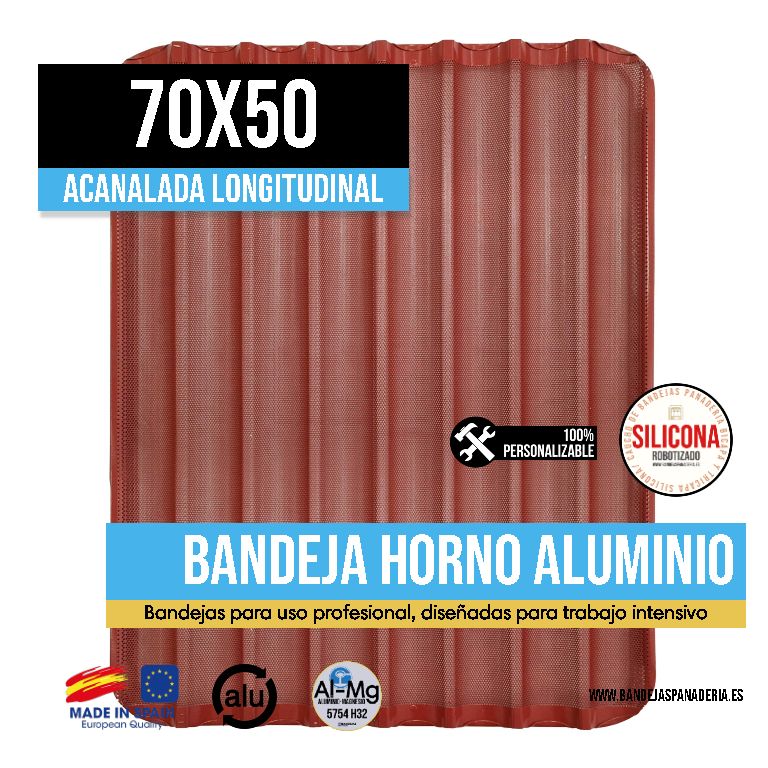 Acanalada Longitudinal con Silicona/Caucho 70x50
